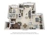 greystone falls two bedroom with sunroom floor plan